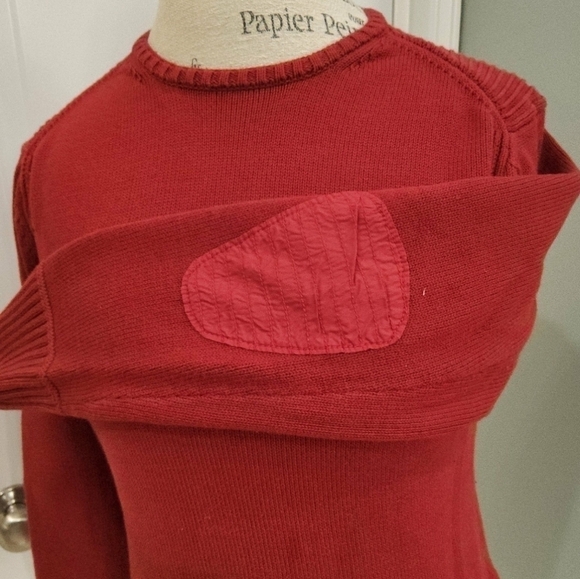 Victorinox Swiss Army Vintage Red Knit Crewneck Sweater - Size Medium - Picture 6 of 11